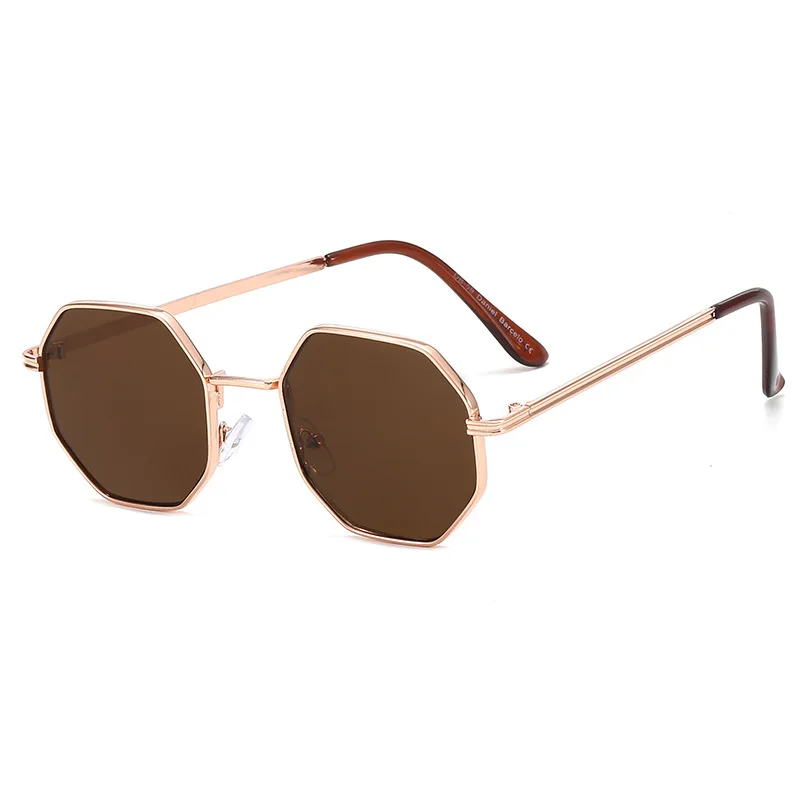 Metal Leg Fashion Kids Sunglasses Pilot Children Sun glasses Pilot Baby Sunglasses 100%UV Protection De Sol n452 - Цвет линз: brown brown