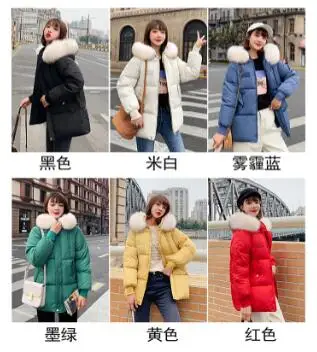 Новые повседневные теплые модные женские короткие зимние пальто и куртки с карманами с капюшоном, парка Feminina, однотонные свободные женские пальто