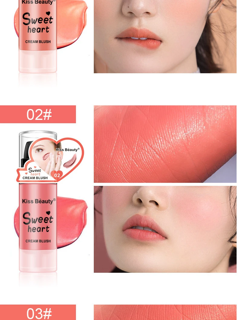4 цвета натуральные Румяна для лица крем макияж персиковые румяна красная щека оттенок румяна жидкость макияж корейская косметика