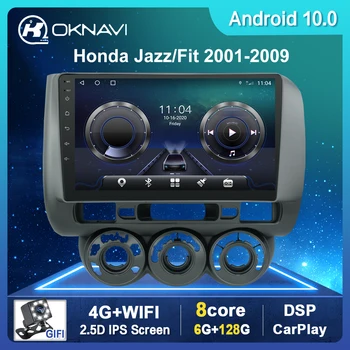 

Car Radio For Honda Jazz/ Fit 2001-2009 Android 10.0 Car Radio Multimedia Navigation Stereo Head Unit WIFI Carplay DSP 4G No CD