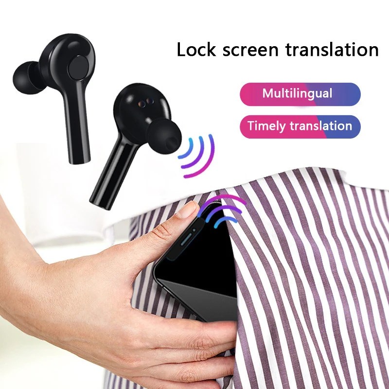 TW08 беспроводной Bluetooth наушник с микрофоном перевод наушники стерео спортивные наушники с микрофоном Handfree