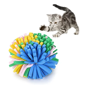 

2PCS Cat Bell Toy Cute Mouse Artificial Fur Fish Rope Cat Toy Ball Cat Interactive Toy Training Toys Cat Favor Funny Toy Product