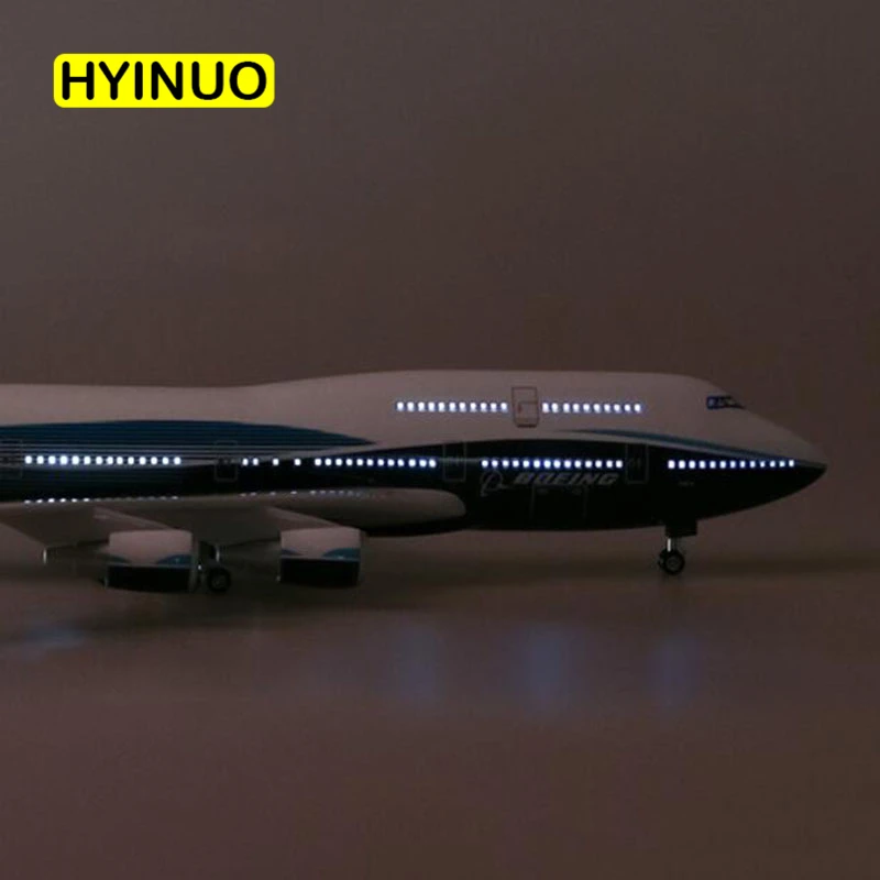 1/150 масштаб 47 см авиакомпания Boeing B747 самолет Международный Самолет Модель W свет и колесо литье под давлением пластик Смола самолет