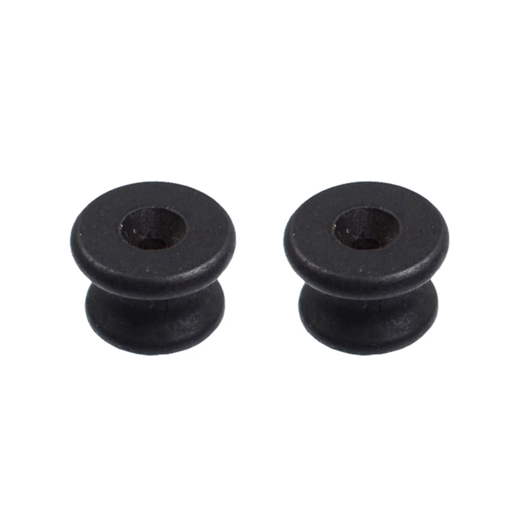 2 Pieces Ebony Guitar Strap Button Endpin Strap Lock for Guitar Parts Accessories