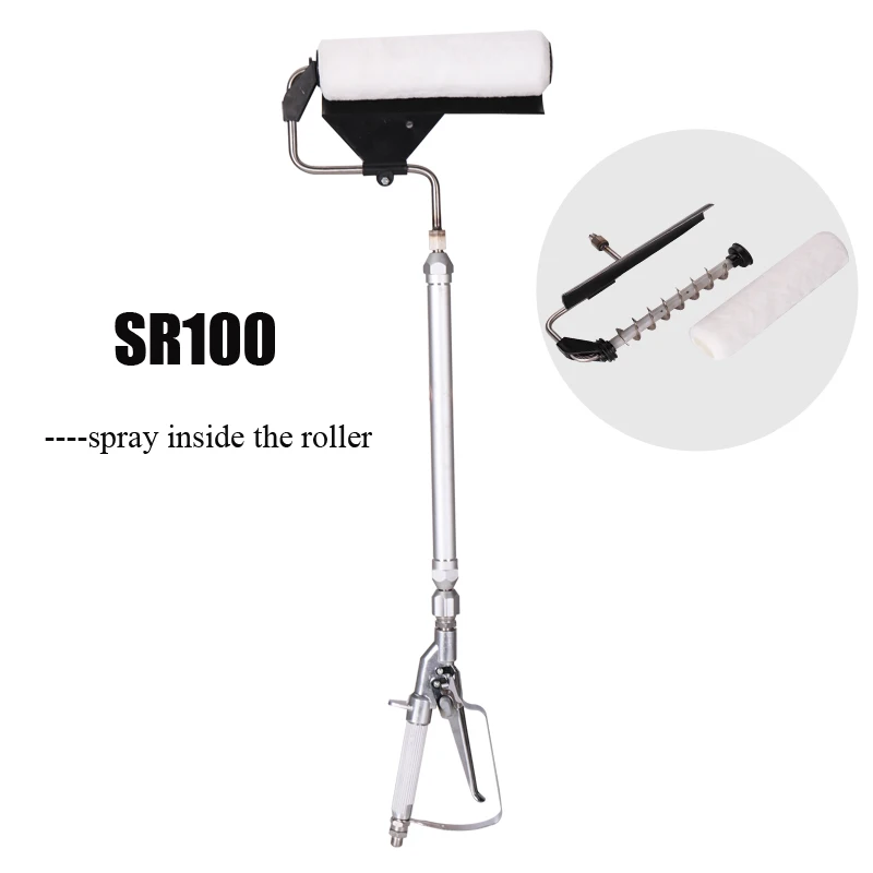 

spray roller airless paint pressure roller for coating finishing decoration tools spraying pressure gun with thick extension rod