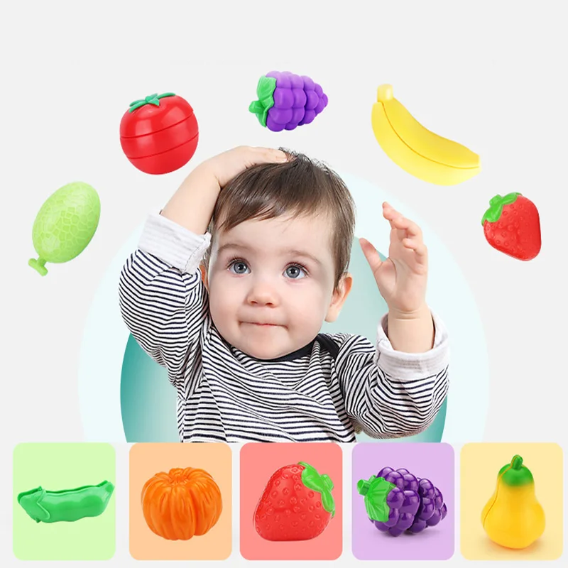 Детские и овощные морепродукты, фруктовые срезанные ENLIGHTEN, игрушки Гамбург, набор для пиццы, кухонный игровой домик
