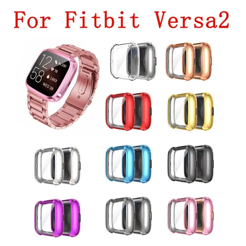 All inclusive Protection Cover For Fitbit Versa 2 Band Case Plating