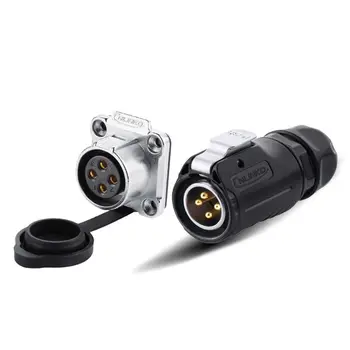 

LP20 DC Volt 2 3 4 5 7 9 12 Pin Circular Industrial Male/Female Plug and Socket Solar Energy DC Waterproof Connector