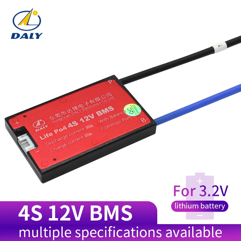 Comprar Daly 18650 BMS 4S 12 V 25A 35A 45A 60A impermeable BMS para la batería recargable Lifepo4 batería con el mismo puerto para batería de litio