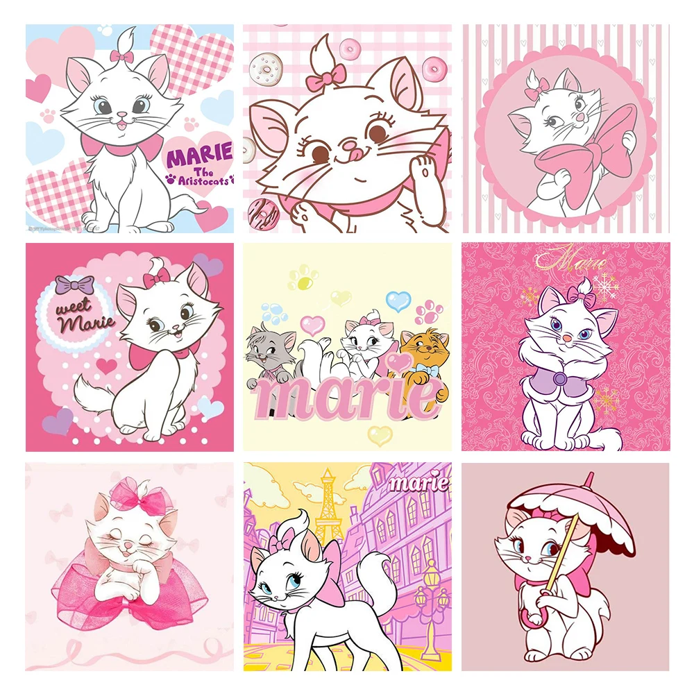 Disney Cartoon Cut Marie Cat 5D Diamond Painting Ricamo A Punto Croce Mosaico Wall Decor Full Square Dill Regalo Per Bambini