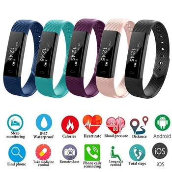

NEW Smart Bracelet Sport Watch Calories Sleep Tracking IP67 Waterproof Bluetooth Watch for Kids Message Reminder Smart Wristband