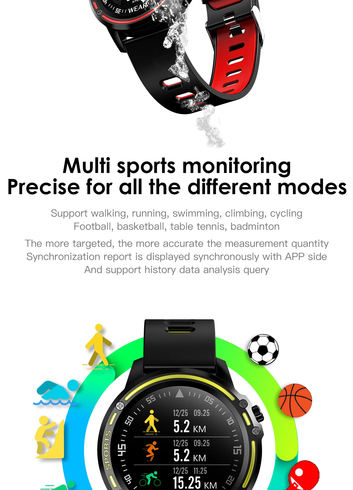 Fitness Monitoring Tracker Smart Watch5