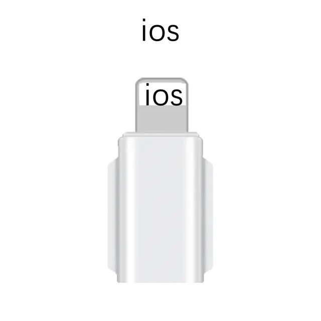 Osmo Pocket 2 Micro USB to iPhone Adapter Data Transferring Connector Compatible with DJI OSMO Pocket 2 & Android Smart Phone White IOS