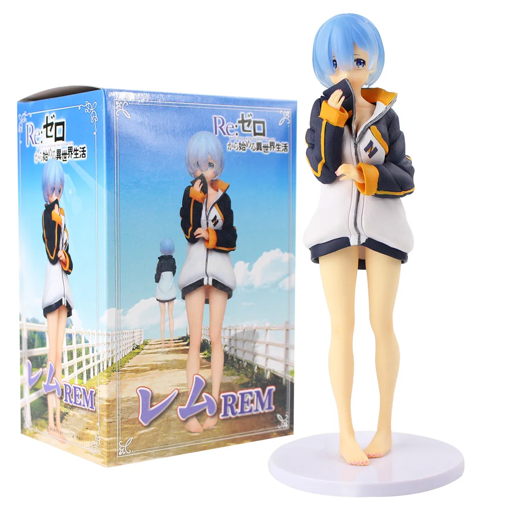 

24CM Japanese Anime Figures Re:Life In A Different World From Zero Rem ram Figure PVC Action Collectible Model Toys Doll