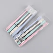 Пшеничная соломенная зубная щетка 4 установленная MUJI-стиль знаменитостей ультра-тонкая мягкая щетина для взрослых Бытовая пшеничная зубная щетка оболочка Wh