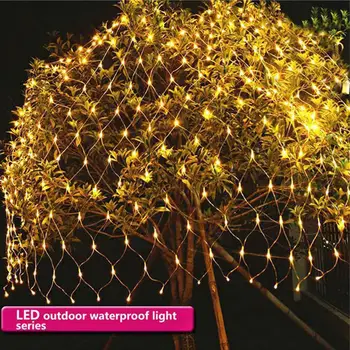 

Flashing String Lights Net Mesh Garden Durable 110V Romantic Landscape Lamp Fishing Net Lamp Super Bright Fairy Light Yard