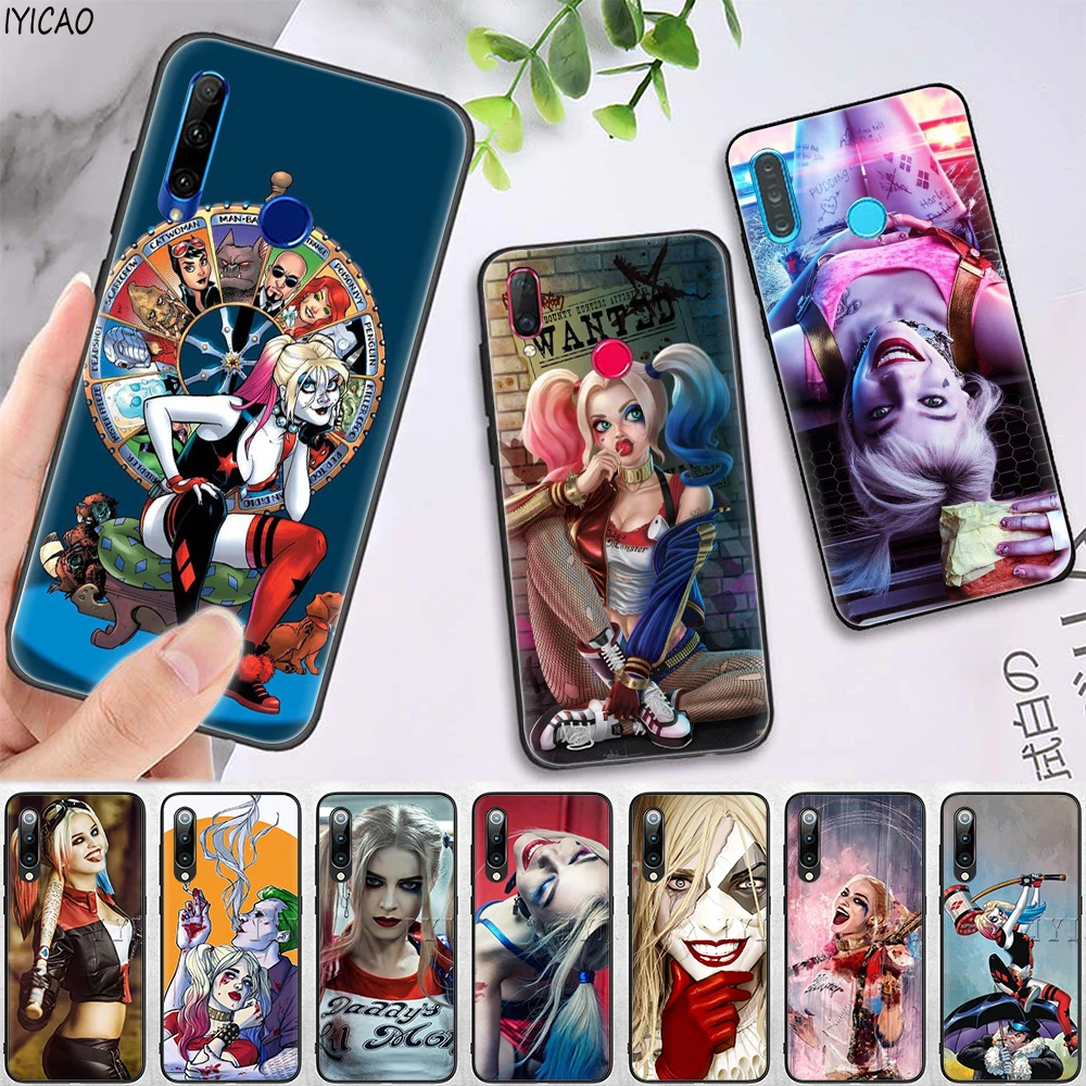 IYICAO Harley Quiin мягкий чехол для Huawei Honor 6A 7X 8A 8X 8C 8 9 10 Lite 20 9X V30 30 7A Pro 20S вид |
