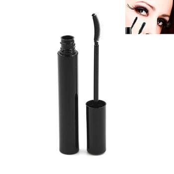 

12ml Portable Empty Mascara Tube Eyelash Bottle Liquid Bottle Container Black Cap Mascara Refillable Bottles Silicone brush head