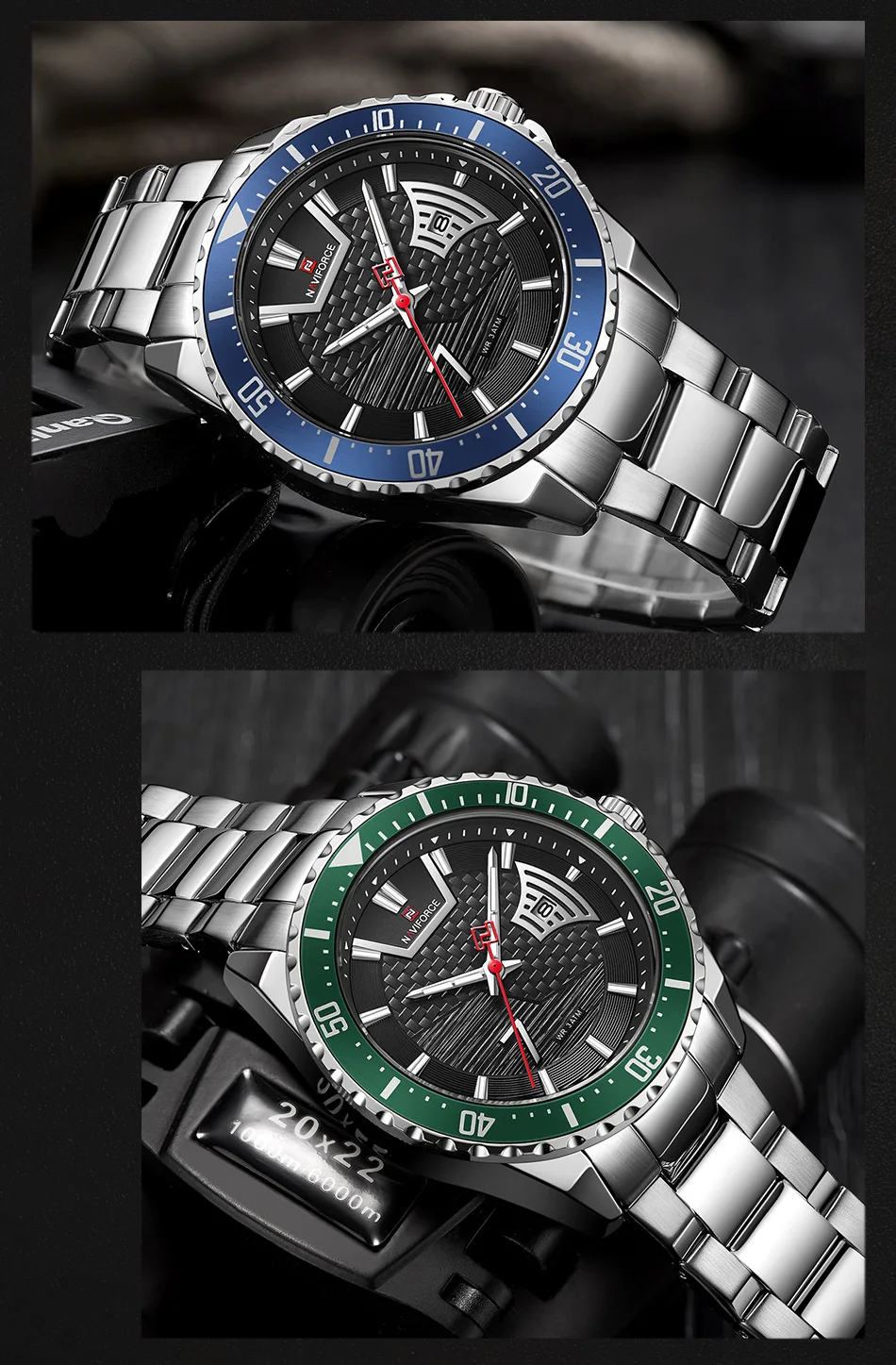 NAVIFORCE Men Luxury Watches Business Casual Gold WristWatch For Men Military Stainless Steel Waterproof Quartz Clock Watch Male