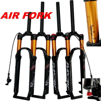 

MTB Bicycle Air Fork 26 27.5 29er Mountain Bike Suspension Air Resilience Oil Damping Gas Oil Fork Line Remote Cycling Booster