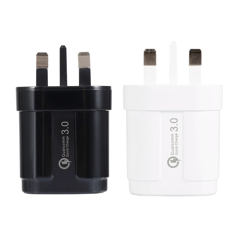 Быстрая зарядка 3 0 Usb зарядное устройство Uk Plug Qc3.0 быстрое для Samsung S10 S9 Xiaomi Mi 9