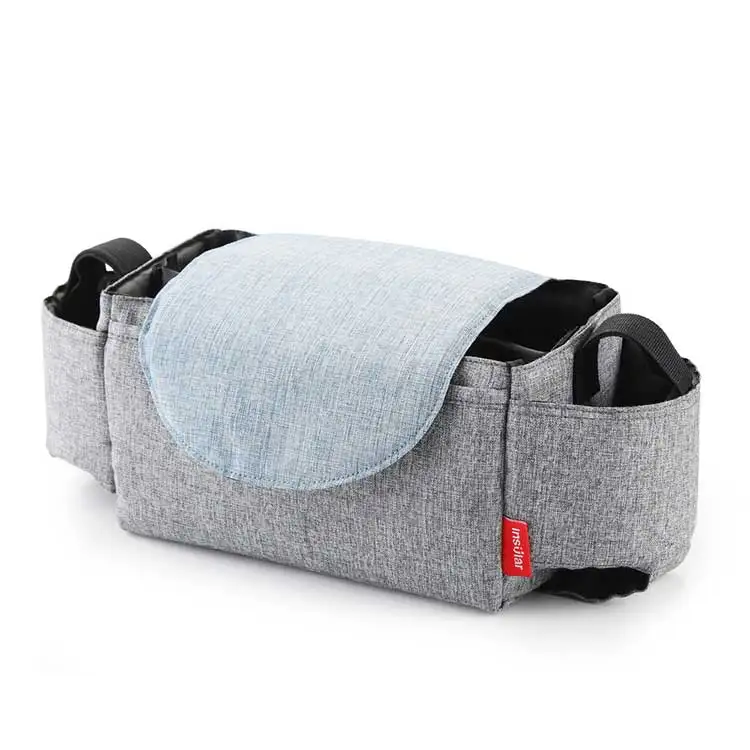 Коляски Детская Сумка-тележка со съемной сумочкой многофункциональная Детская Коляска Пеленки сумки аксессуары для коляски - Цвет: gray