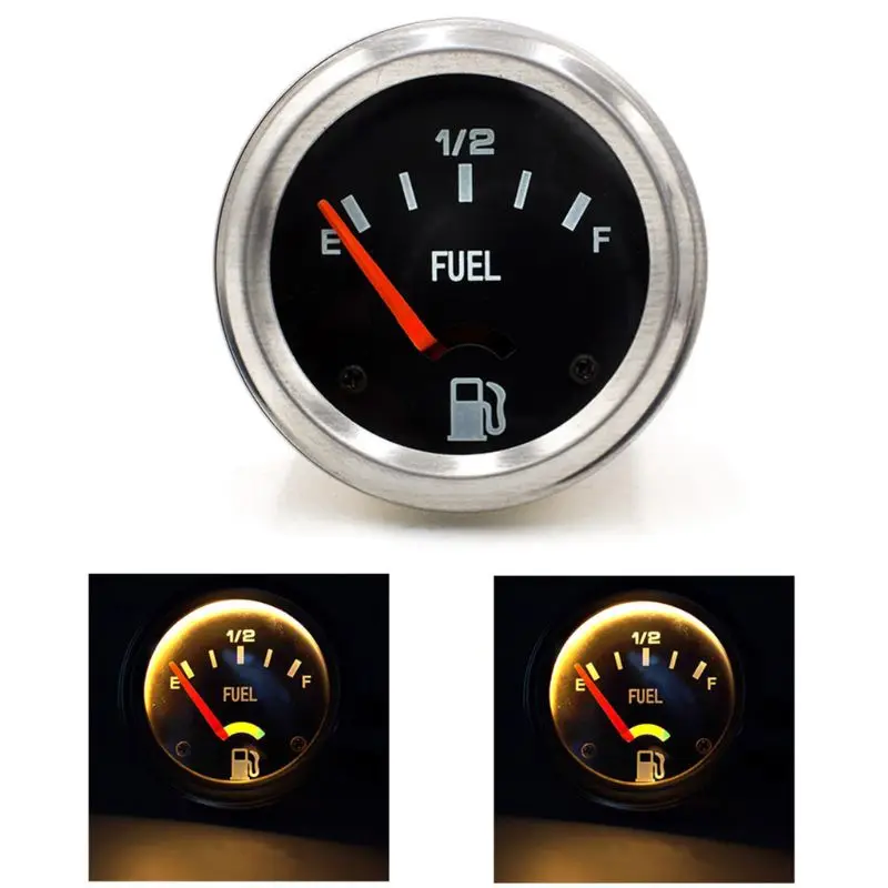 

2" 52mm 12V Mechanical Car Fuel Level Gauge Car Meter E-1/2-F Fuel Level indicat