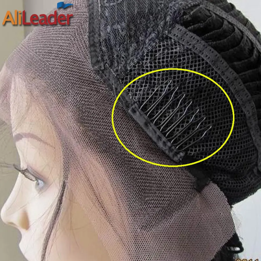 Alileader 12Pcs/Lot Wig Accessories Hair Wig Cap Combs For Extensions And Clips With Lace For Wig Cap