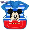 Cute Baby Bibs EVA Waterproof sleeveless Lunch Disney Feeding Bibs Baby Cartoon Feeding Cloth Children Baby Apron 2