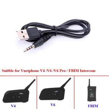 

EJEAS V6 V6 Pro Accessories 3.5MM USB Charing Cable Suitable for Motorcycle V4 V6 Pro FBIM Bluetooth Interphone Headset Helmet