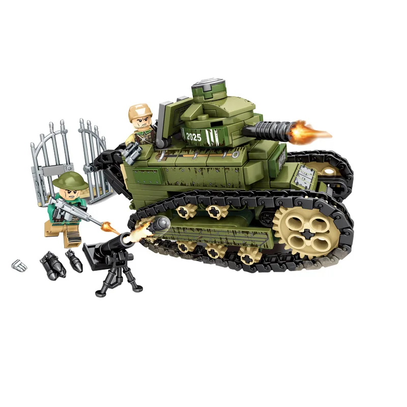 Renault-FT-17-tank-Empires-of-steel-Military-Series-Building-Blocks-Bricks-Compatible-with-legoinset-Model