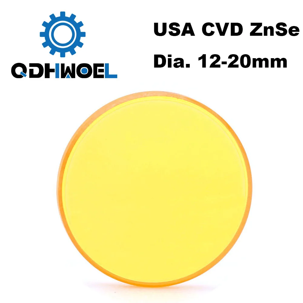 США CVD ZnSe Co2 лазерный объектив диаметром 12 15 18 19 05 20 FL 38 1 50 8 63 5 76 2 101 6 127 мм фокус для