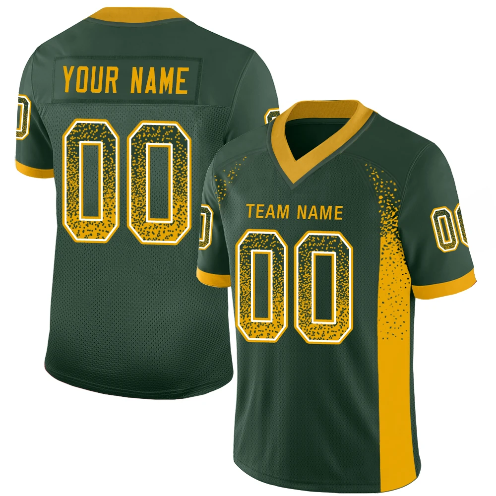 Unique American Football Jerseys High Quality Gradient Color Football Shirt Printed Jersey for Adults/Kids/Men