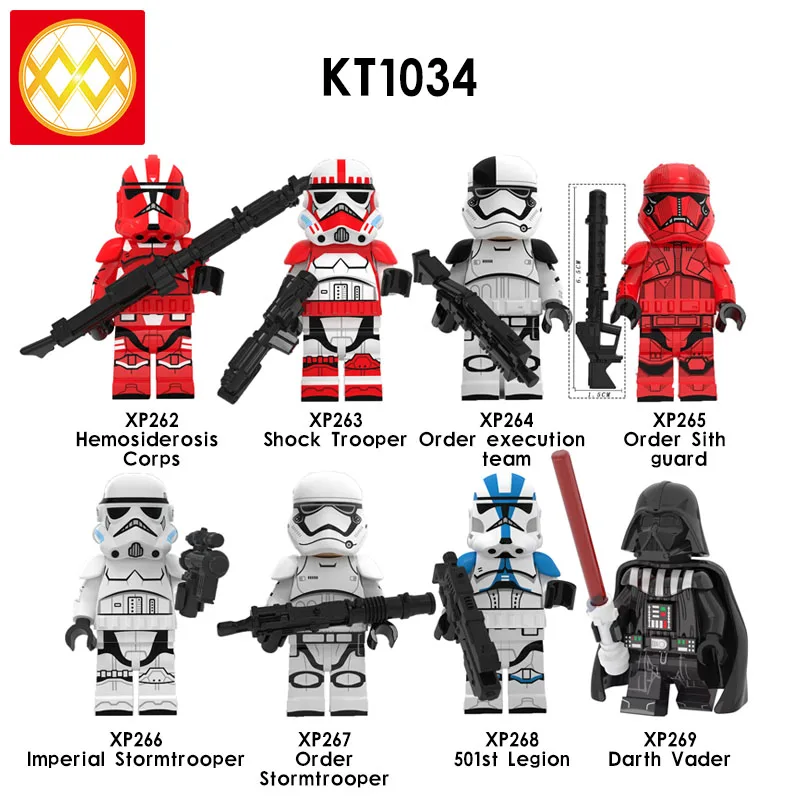 

lEGOED KT1034 Soldier Assailant Mandalorian Imperial Star MINIFIGURED Wars Mechanic Robot Building Blocks Children Toys