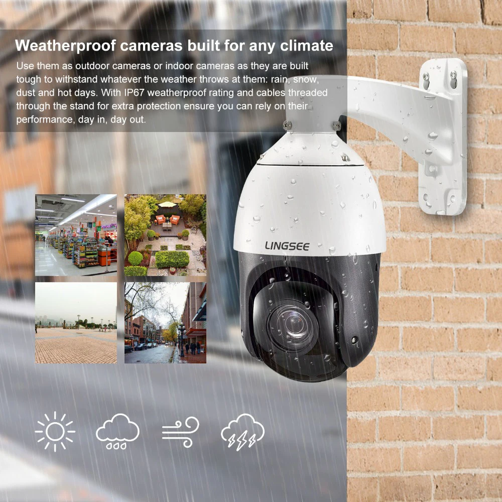 2MP 1080P IP PTZ PoE 20X Zoom 4&quot high speed dome Starlight Sony IMX307 Outdoor 100m IR audio Security cctv Camera | Безопасность и