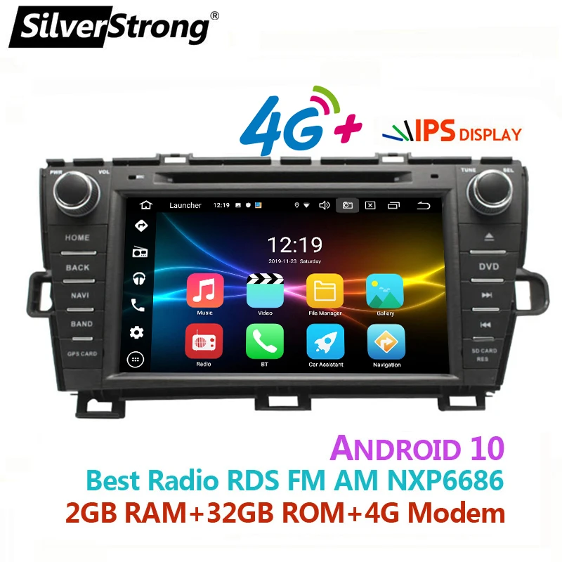 DSP 8 дюймов Android10.0 автомобильный DVD GPS для Toyota Prius радио левый/правый Привод 4G модем WIFI Android 32