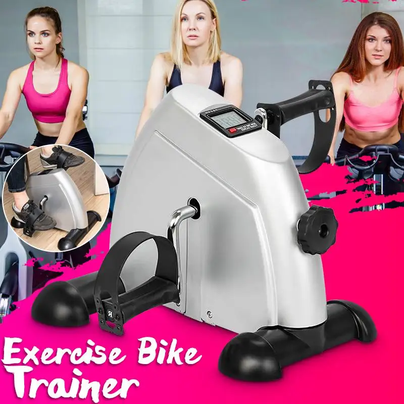 

Mini Bicycle Trainer Pedal Exercise Bike Arm/Leg Physical Therapy Cycle Fitness Equipment LED Display Home Exercise Gym Peddler