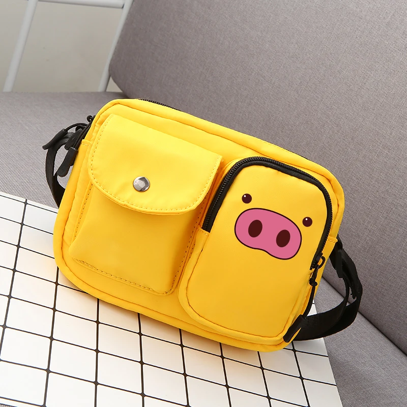 2019 стильные Kawaii Pig женские мужские сумки через плечо высокой емкости летние
