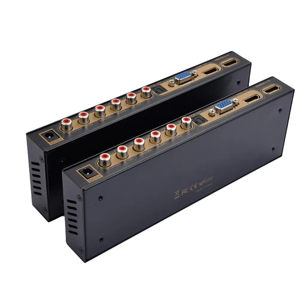 NK-51S 1080P HDMI к HDMI VGA SPDIF 5.1CH цифровые многоканальные аудио декодеры