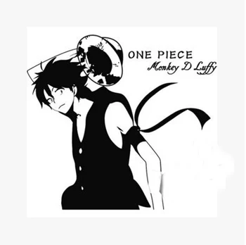

Pirates Wang Lufei Wall Stickers Plastic Portrait Single-piece Package Modern for Window Furniture Personality Animated Cartoon