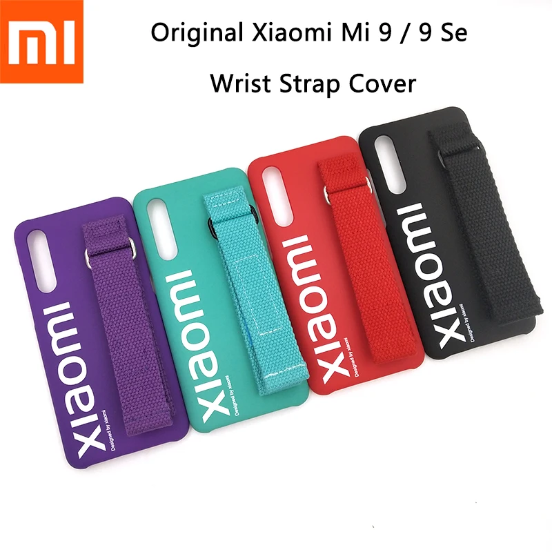 

Original Xiaomi Mi 9SE Case Protection Back Housing Shell Cover Multi-purpose Bracket Wrist Strap For Xiaomi Mi 9 9SE with logo