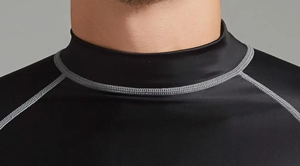 Men's UV Sun Protection Long Sleeve Top Shirts Skins Tee Compression Base Layer Dry-Fit Compression Gym Trainning Shirt 3XL
