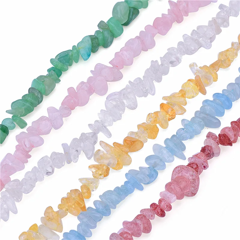 

10g/bag Natural Crystal Gravel Loose Stone Straight Hole Handmade DIY Jewelry Homemade Bracelet Earrings Gemstone Accessories