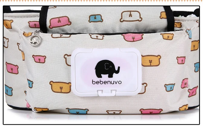 Baby Stroller Bag Organizer Bag Nappy Diaper Mummy Bag Mama Carriage Buggy Pram Cart Basket Hook Stroller Accessories