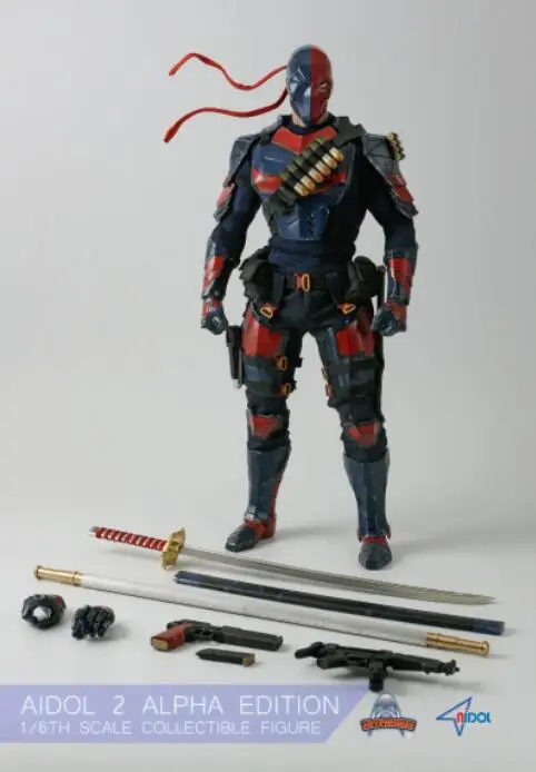 1/6 Scale Art Figures AIDOL 2 BETA Deathstroke head sculpt/mask vision figure Collection Deluxe Versio Hot Toys Collections - Цвет: 2