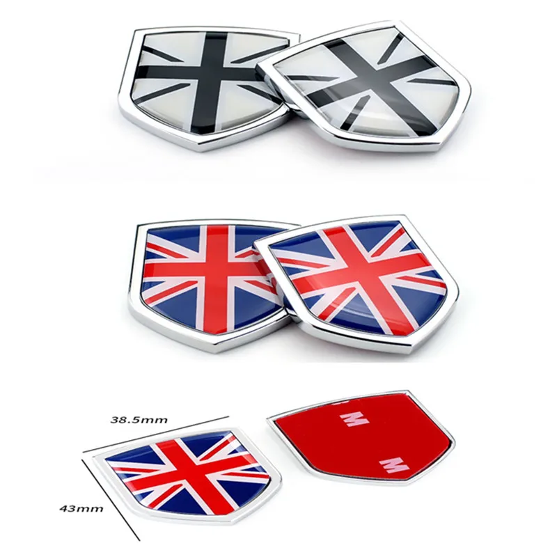 

2Pcs Metal Car Rear Side Sticker Car Hood Emblem Decal for Infiniti Q50 Lexus Is250 Suzuki Sx4 Jeep Renegade Exterior Styling