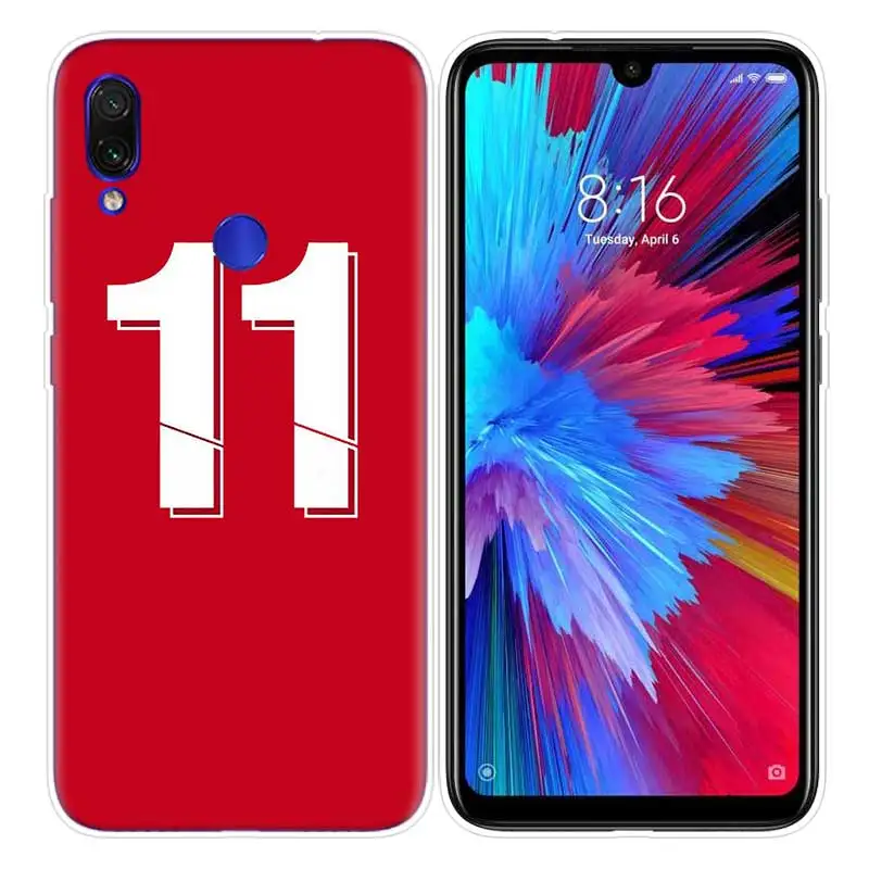 Футбол номер 10 чехол для спортивной камеры Xiao mi Red mi Note 8, 7 и 8 лет K20 фотоаппаратов моментальной печати 7S S2 6 6A 7A Pro mi CC9 E 9T A3 A1 A2 Lite F1 чехол для телефона из ТПУ с принтом "8A 10