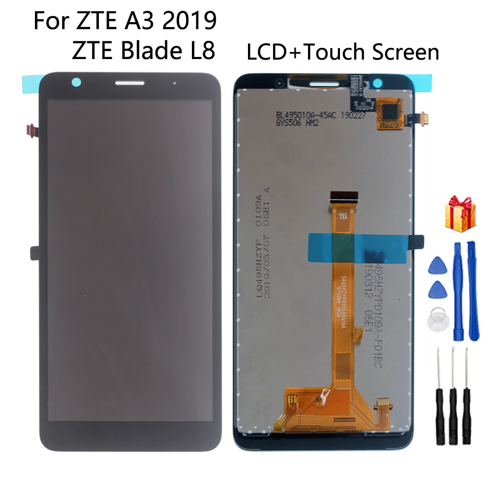 Original For ZTE Blade L8 LCD Display Touch Screen Digitizer Assembly Phone Parts A3 2019 | Мобильные телефоны и