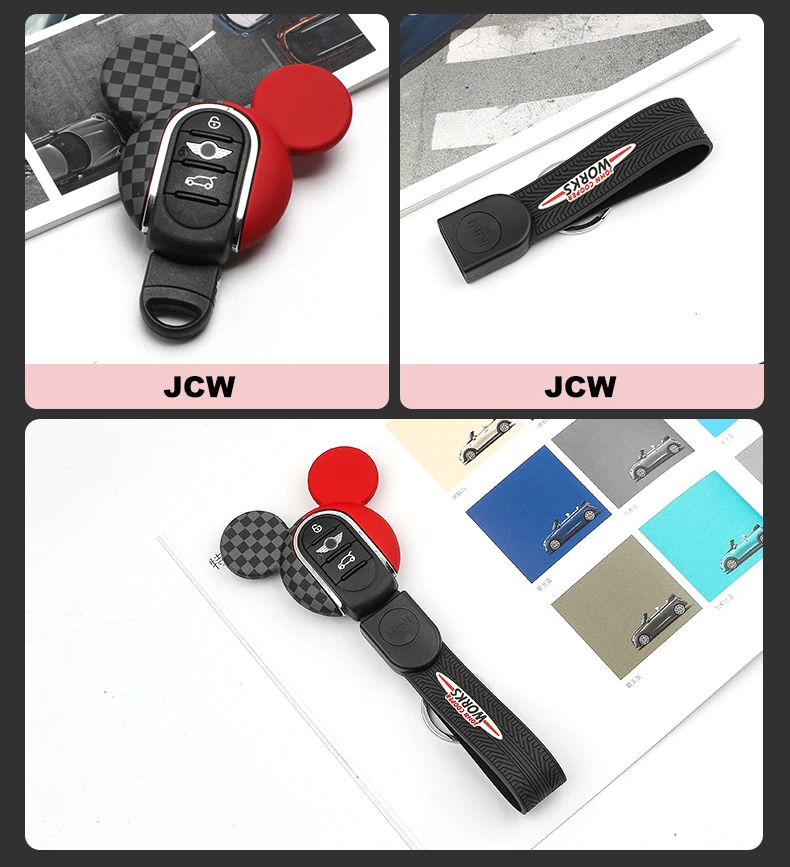 Горячее предложение! Распродажа! Панда медведь JCW милый автомобильный чехол для ключей брелок протектор держатель для mini cooper F54 F55 F56 F60 Clubman земляк аксессуары