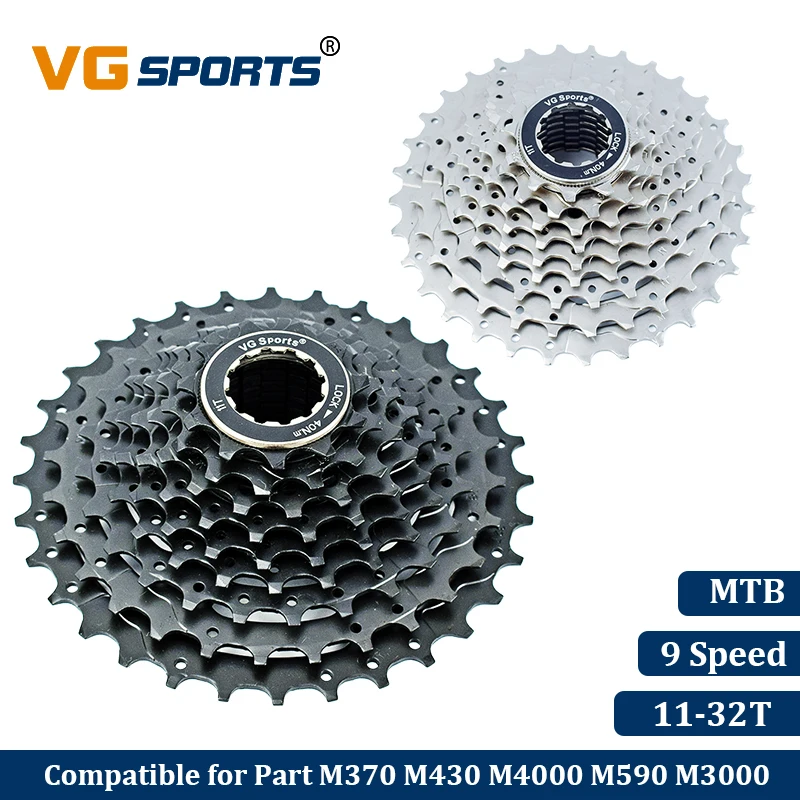 VG спортивный горный велосипед MTB 9 скоростей Velocidade кассеты S 32T запчасти для